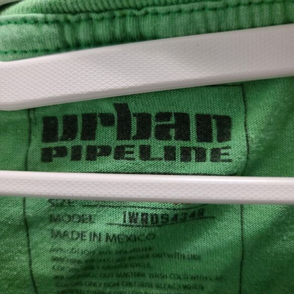 Urban Pipeline Mens T-Shirt Green Size Medium Cotton Blend So Awesome Pullover - Picture 6 of 12